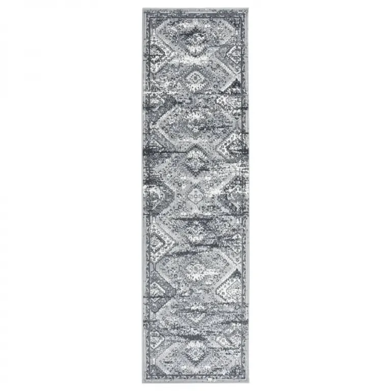 Teppichlufer BCF Orientalisch Grau 100x350 cm Teppich Brcke