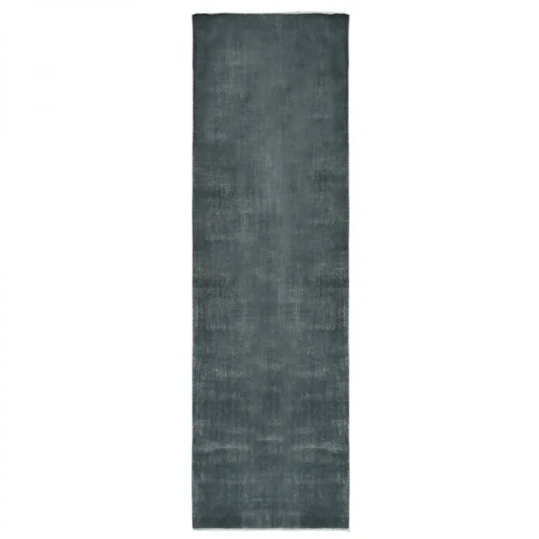 Teppichlufer Waschbar Faltbar Grau 60x300 cm Polyester Teppich Brcke