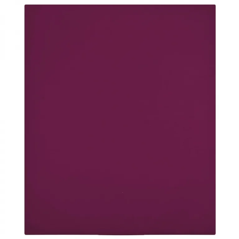 Spannbettlaken Jersey Bordeauxrot 140x200 cm Baumwolle