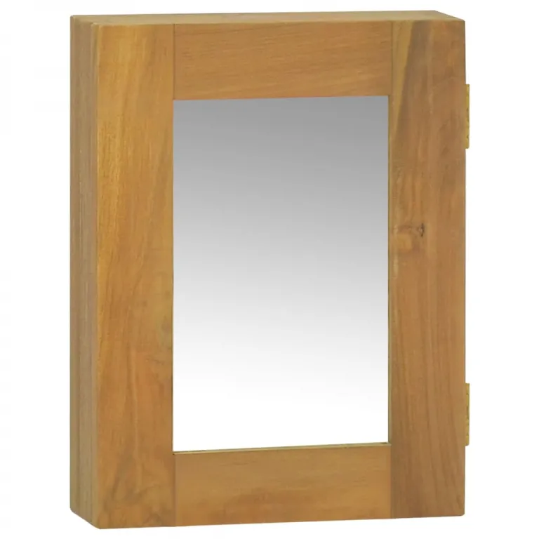Spiegelschrank 30x10x40 cm Massivholz Teak Bad-Spiegel Badezimmer