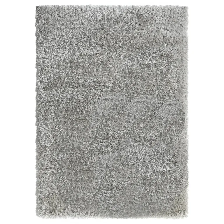 Shaggy-Teppich Hochflor Grau 120x170 cm 50 mm