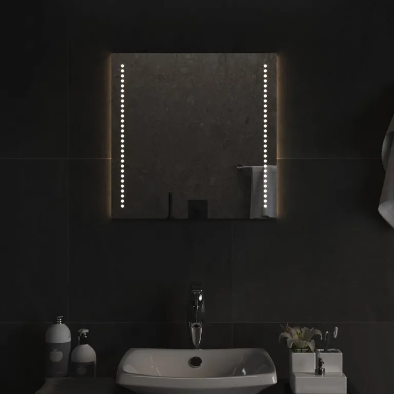 Wandspiegel Badezimmerspiegel LED-Badspiegel 50x50 cm