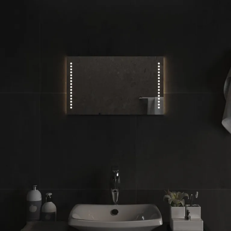 Wandspiegel Badezimmerspiegel LED-Badspiegel 50x30 cm