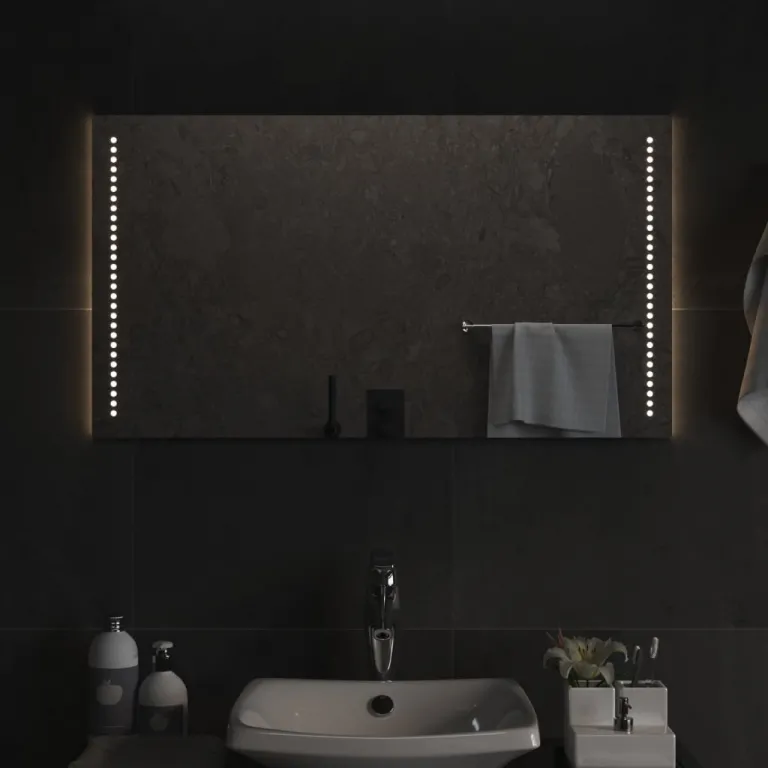 Wandspiegel Badezimmerspiegel LED-Badspiegel 90x50 cm