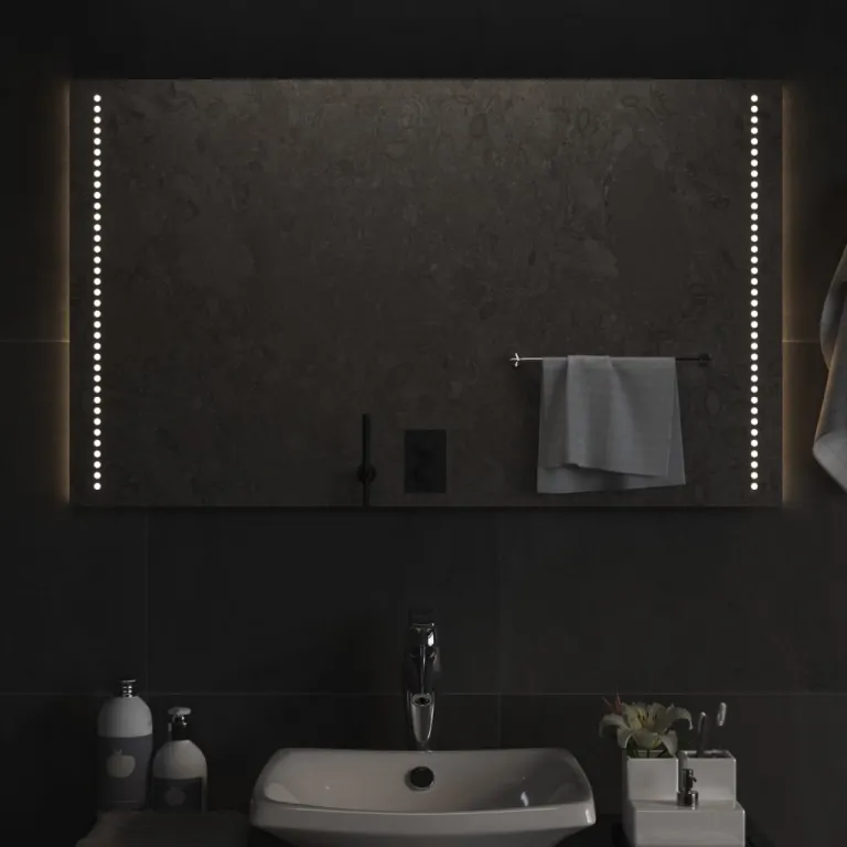 Wandspiegel Badezimmerspiegel LED-Badspiegel 100x60 cm