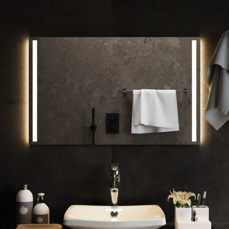 LED-Badspiegel 80x50 cm Bad Spiegel Beleuchtet Badezimmer