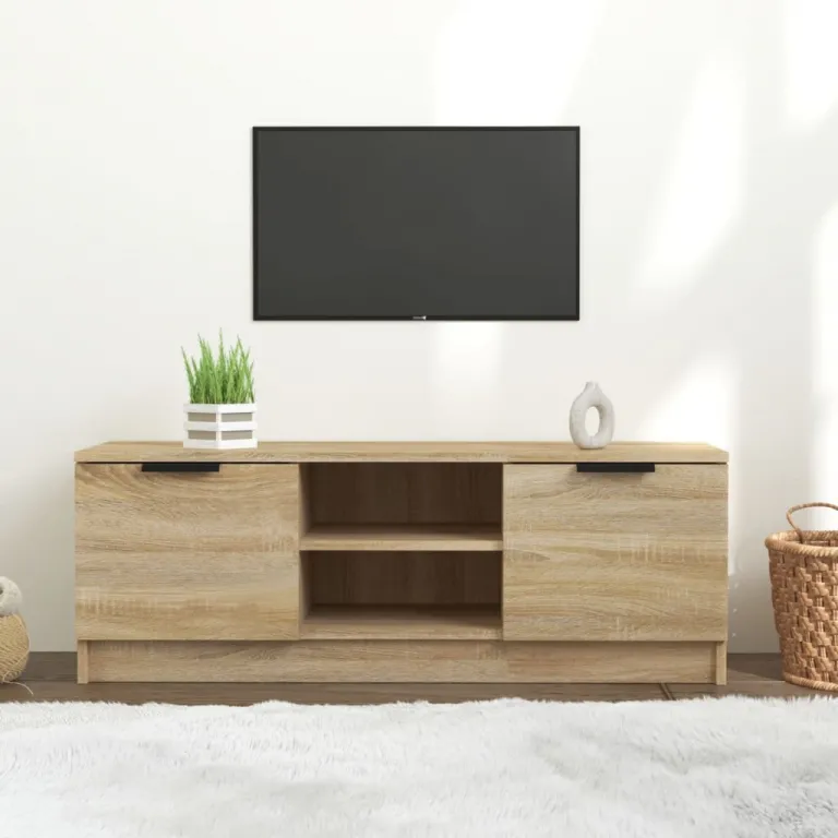TV-Schrank Sonoma-Eiche 102x35x36,5 cm Holzwerkstoff Lowboard