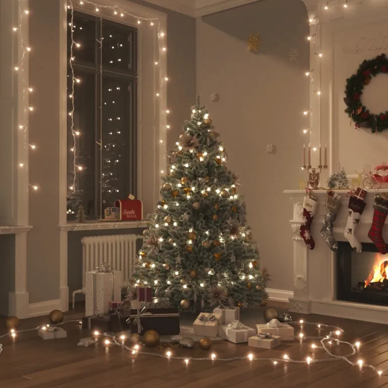 Weihnachtsbaum Beleuchtung LED-Lichterkette mit 1000 LEDs Warmwei 100 m PVC