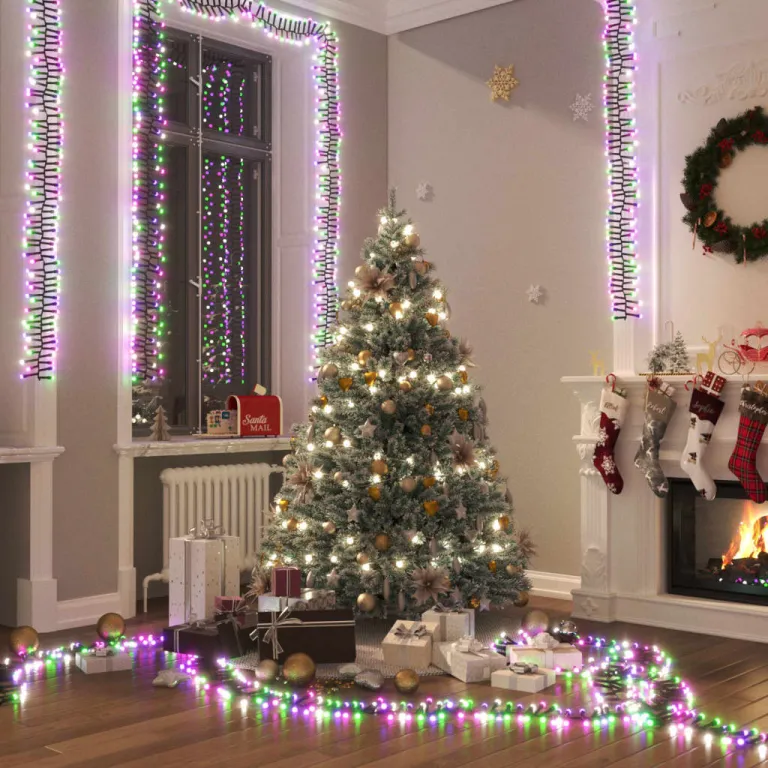 Weihnachtsbaum Beleuchtung LED-Lichterkette mit 3000 LEDs Pastell Mehrfarbig 60 