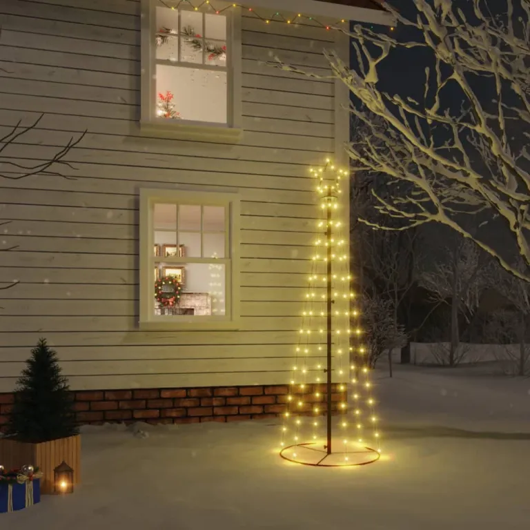 LED-Weihnachtsbaum Kegelform Warmwei 108 LEDs 70x180 cm