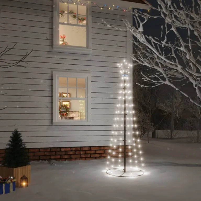 LED-Weihnachtsbaum Kegelform Kaltwei 108 LEDs 70x180 cm