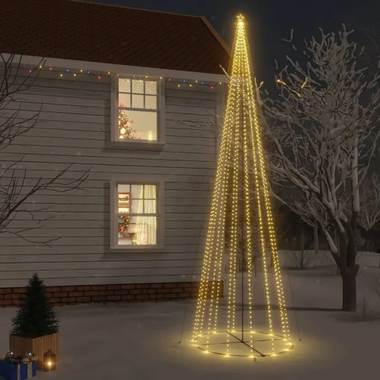 LED-Weihnachtsbaum Kegelform Warmwei 1134 LEDs 230x800 cm