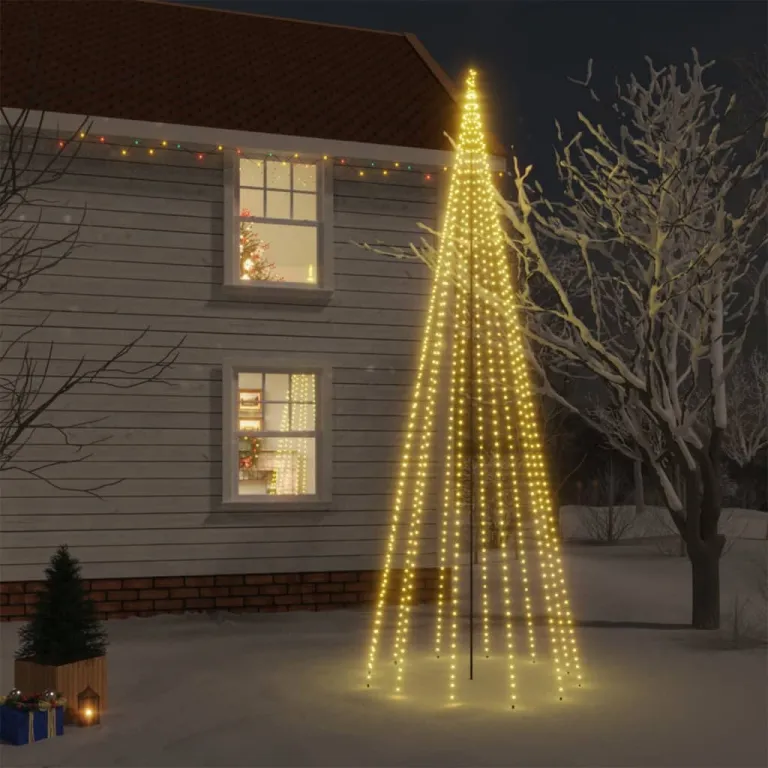 Weihnachtsbaum mit Erdngeln Warmwei 732 LEDs 500 cm