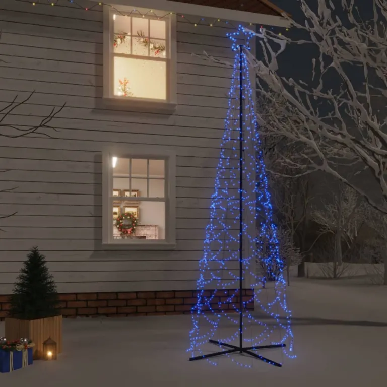 LED-Weihnachtsbaum Kegelform Blau 500 LEDs 100x300 cm