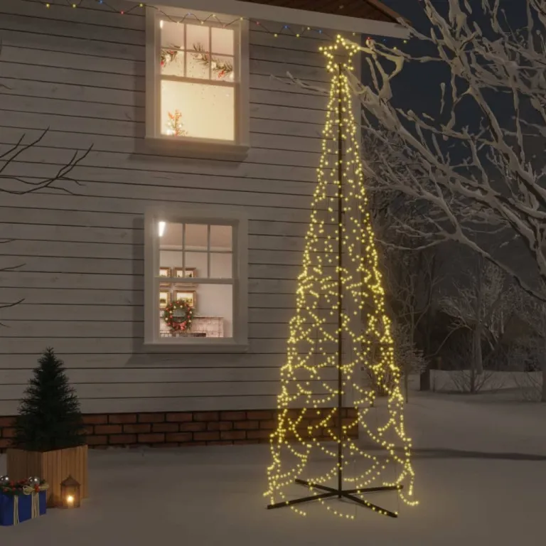 LED-Weihnachtsbaum Kegelform Warmwei 500 LEDs 100x300 cm
