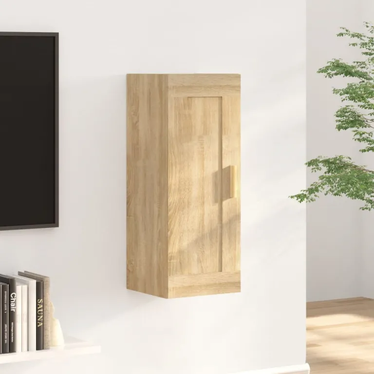 Wandschrank Sonoma-Eiche 35x34x90 cm Holzwerkstoff
