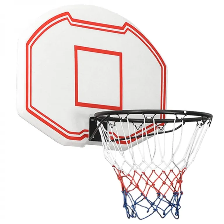 Basketballkorb Wei 90x60x2 cm Polyethylen