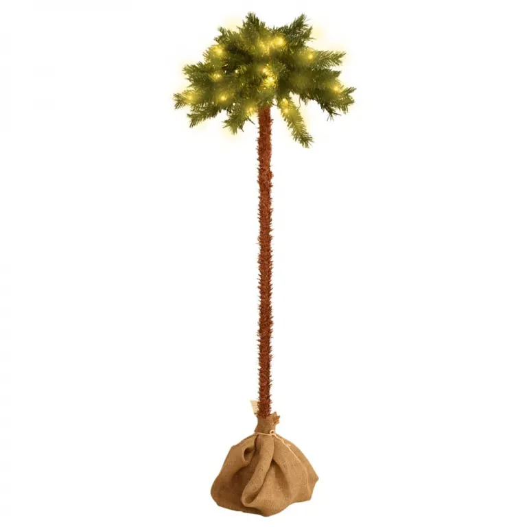 Knstliche Palme mit LEDs 180 cm
