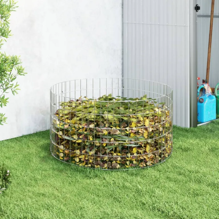 Gartenkomposter 100x50 cm Verzinkter Stahl