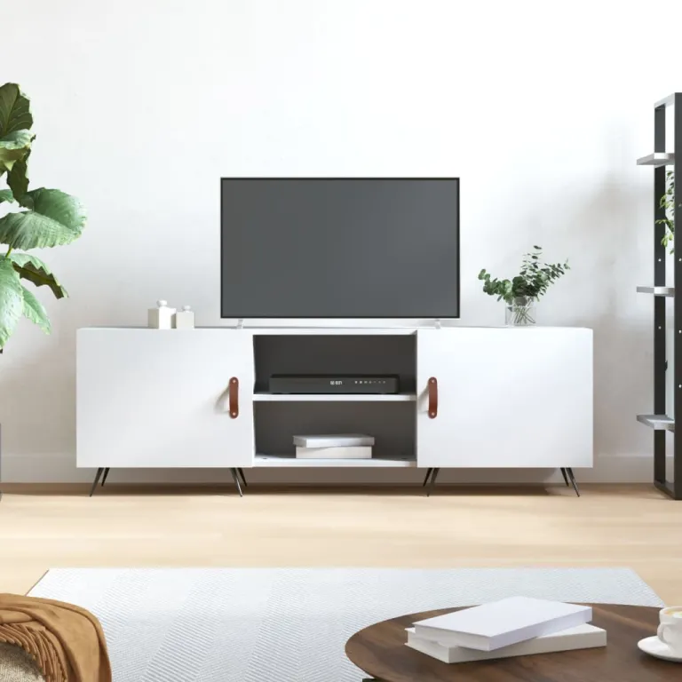 TV-Schrank Wei 150x30x50 cm Holzwerkstoff TV-Lowboard