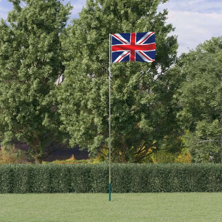 Flagge Grobritanniens mit Mast 5,55 m Aluminium