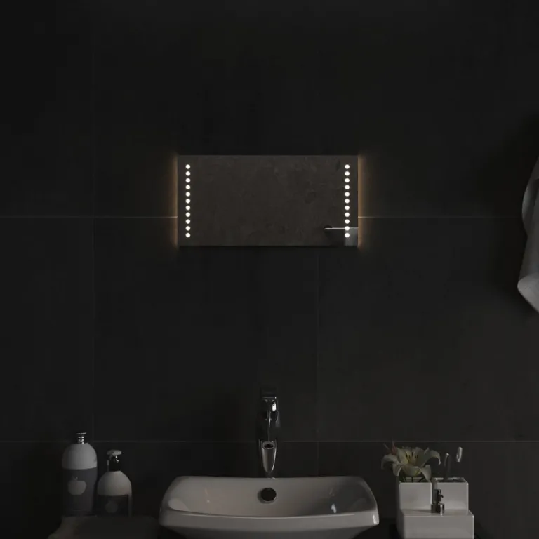 LED-Badspiegel 20x40 cm Spiegel Beleuchtet Badezimmer