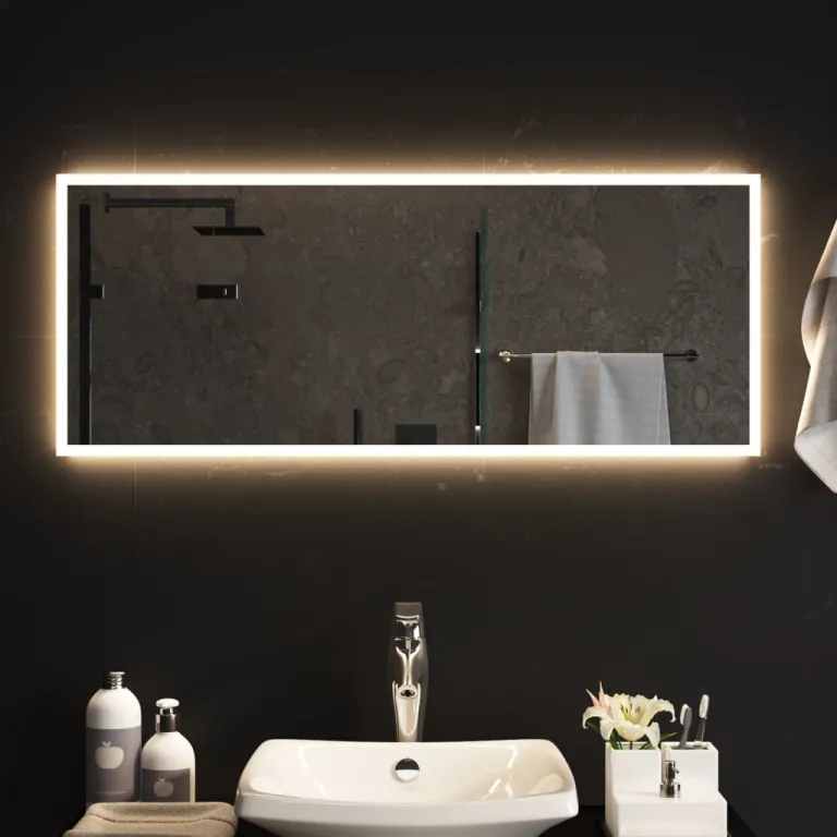 LED-Badspiegel 40x100 cm beleuchtet Badezimmer Spiegel