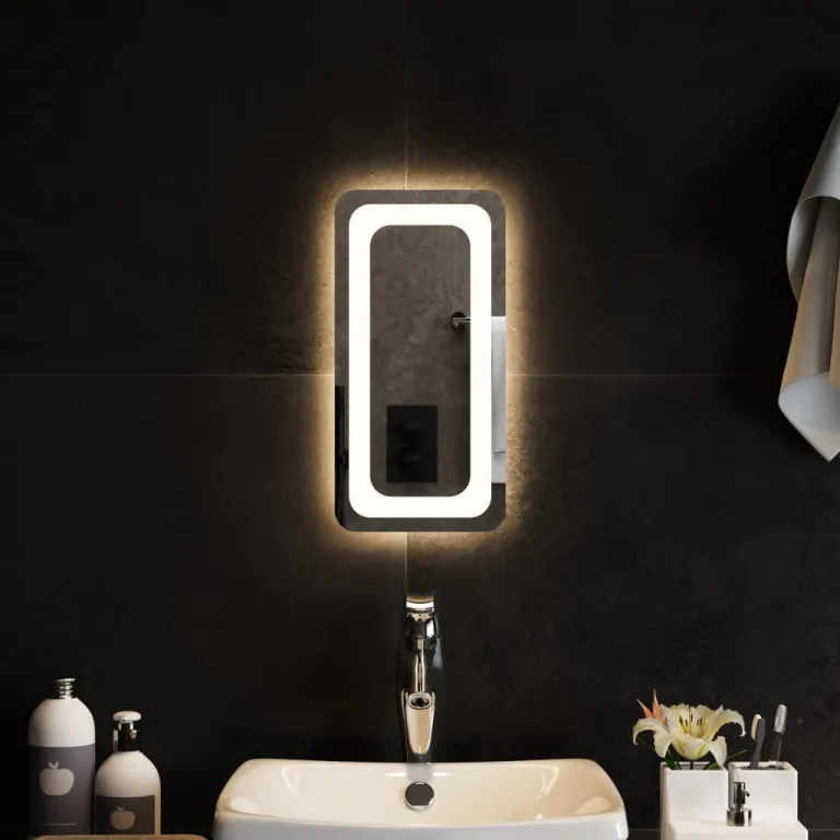 LED-Badspiegel 20x40 cm Bad Spiegel Beleuchtet Badezimmer