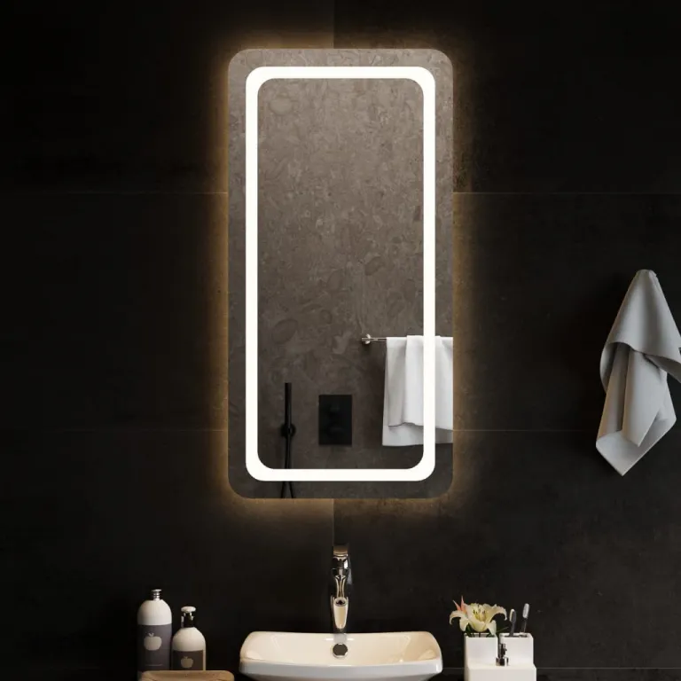 LED-Badspiegel 50x100 cm Bad Spiegel Beleuchtet Badezimmer