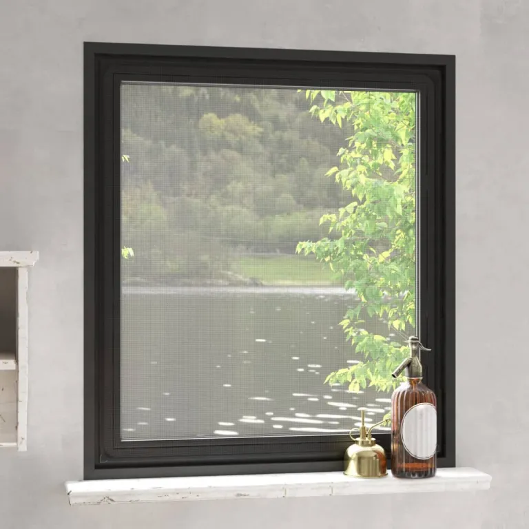 Magnet-Insektenschutz fr Fenster Anthrazit 120x140 cm