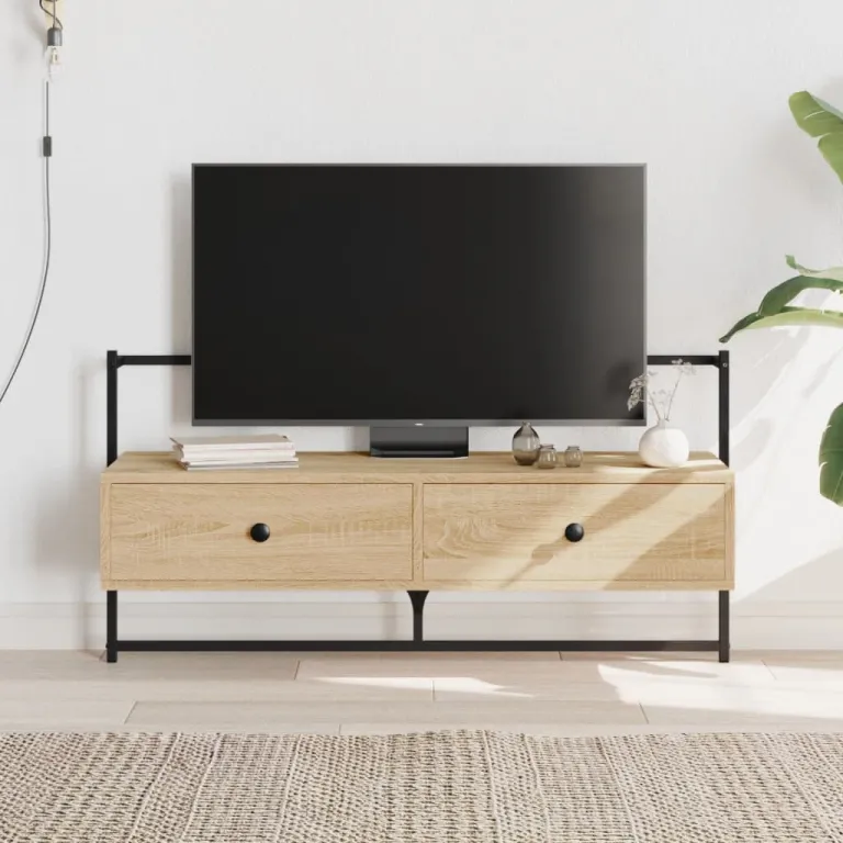 TV-Wandschrank Sonoma-Eiche 100,5x30x51 cm Holzwerkstoff TV-Lowboard