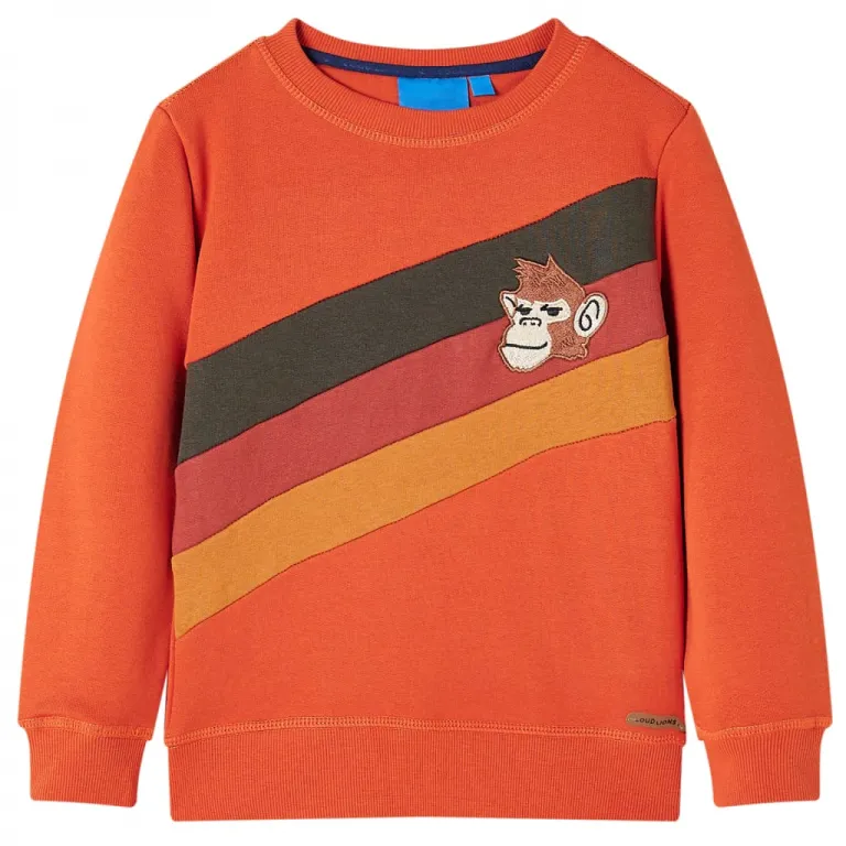 Kinder-Sweatshirt Orange 140