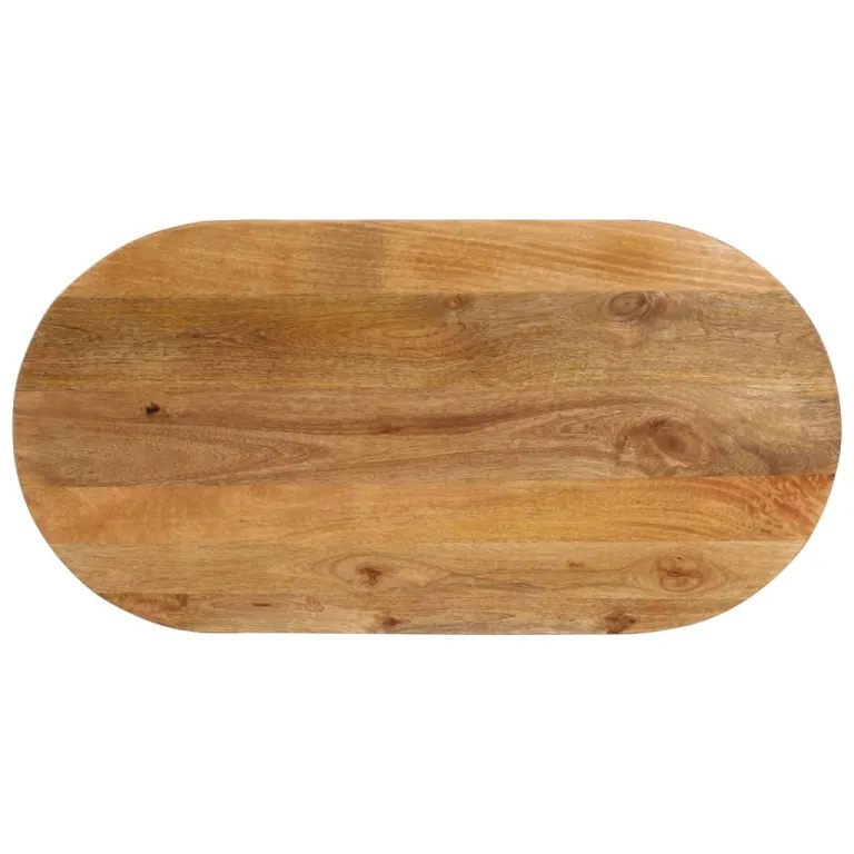 Tischplatte 110x40x3,8 cm Oval Massivholz Mango