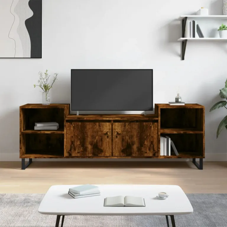 TV-Schrank Ruchereiche 160x35x55 cm Holzwerkstoff TV-Lowboard Fernseher