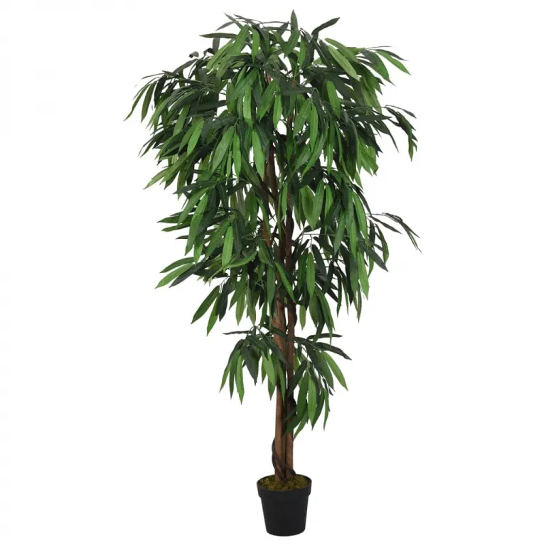 Mangobaum Knstliche Pflanzen 300 Bltter 80 cm Grn
