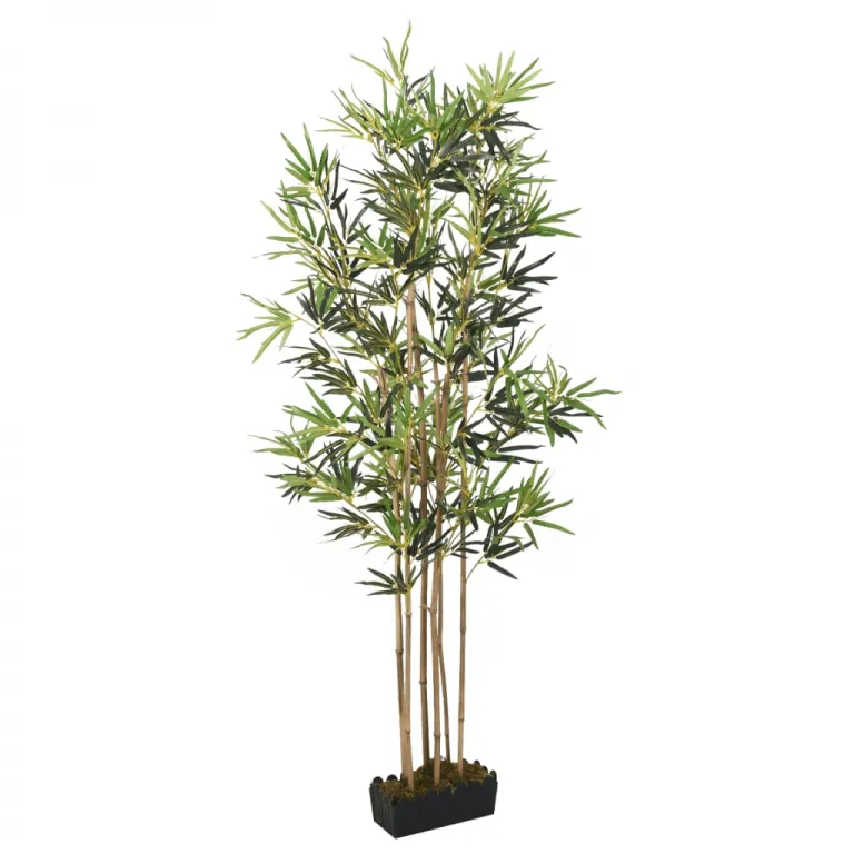 Bambusbaum Knstliche Pflanzen 552 Bltter 120 cm Grn