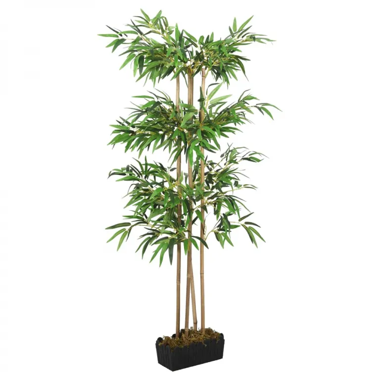 Bambusbaum Knstliche Pflanzen 380 Bltter 80 cm Grn