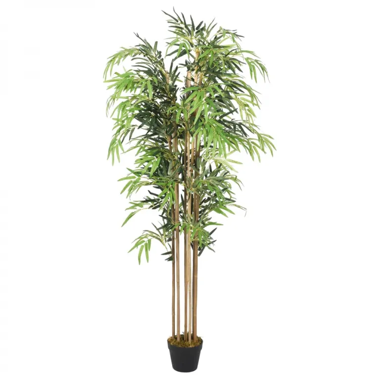 Bambusbaum Knstliche Pflanzen 730 Bltter 120 cm Grn