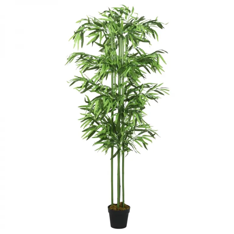 Bambusbaum Knstliche Pflanzen 576 Bltter 150 cm Grn