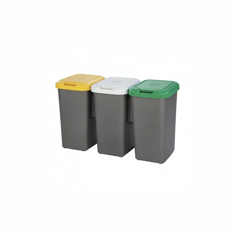 Tontarelli Recycling Papierkorb Kunststoff Grau (77 X 32 x 47,5 cm)