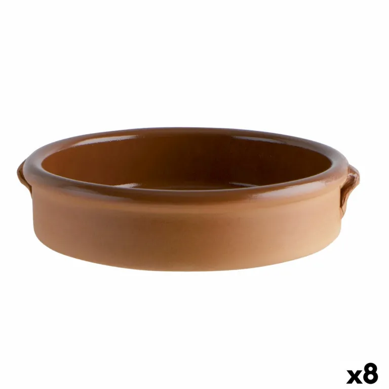 Auflaufform Kochtopf aus Keramik Braun 20 cm 8 Stck