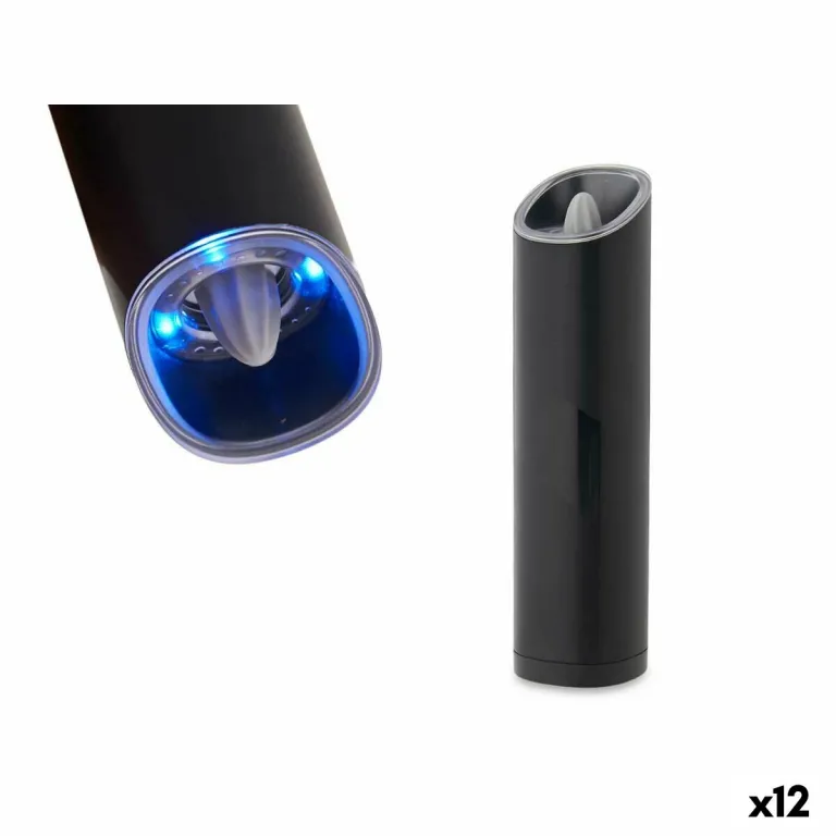 Elektromhle LED Leicht aus Keramik Schwarz Stahl ABS AS 5,2 x 20,3 x 5,2 cm