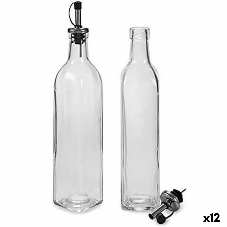 l- und Essig-Set 2 x 50 ml Durchsichtig Glas 12 Stck