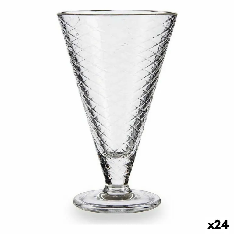 Eiscreme- und Milchshakes-Becher Durchsichtig Glas 340 ml 24 Stck