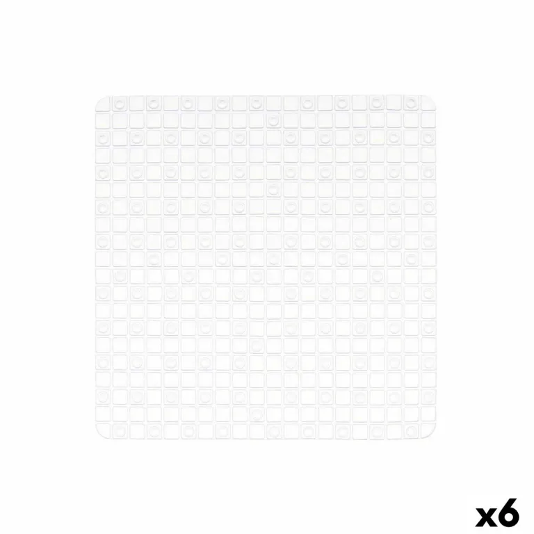 Rutschfeste Duschmatte Bilder Durchsichtig PVC 50,3 x 50,3 x 0,7 cm 6 Stck Badematte