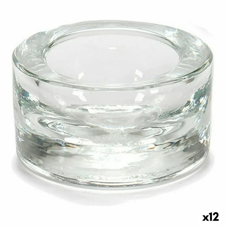 Kerzenschale Durchsichtig Glas 7 x 3,5 x 7 cm 12 Stck