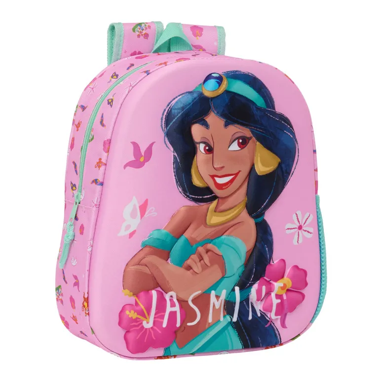 Disney Kinderrucksack 3D Princess Jasmine Rosa 27 x 33 x 10 cm