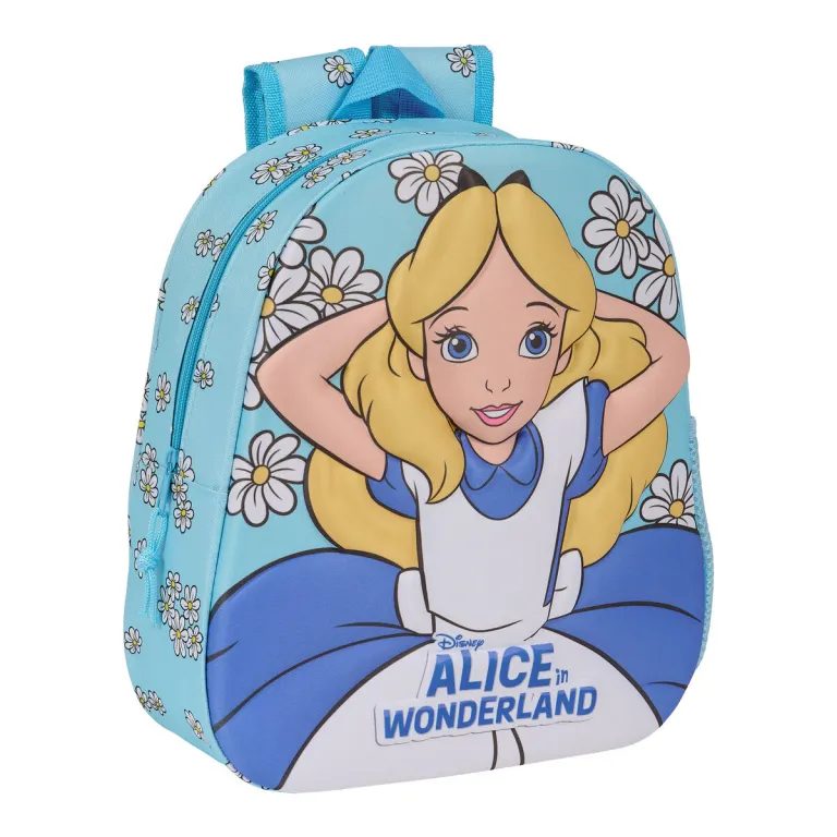 Disney Kinderrucksack 3D Clsicos Alice in Wonderland Himmelsblau 27 x 33 x 10 cm