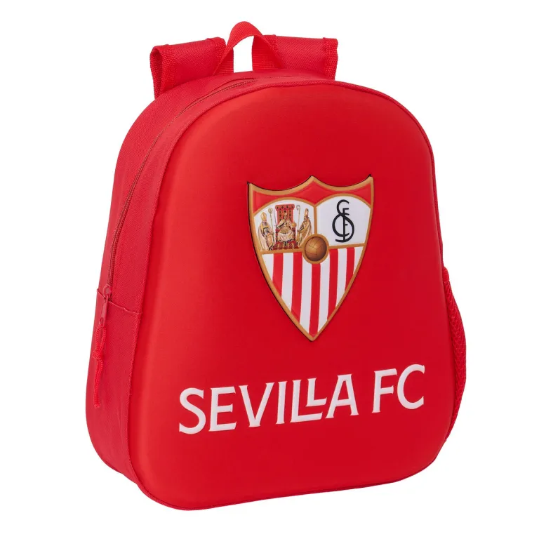 Sevilla ftbol club Kinderrucksack 3D Sevilla Ftbol Club Rot 27 x 33 x 10 cm
