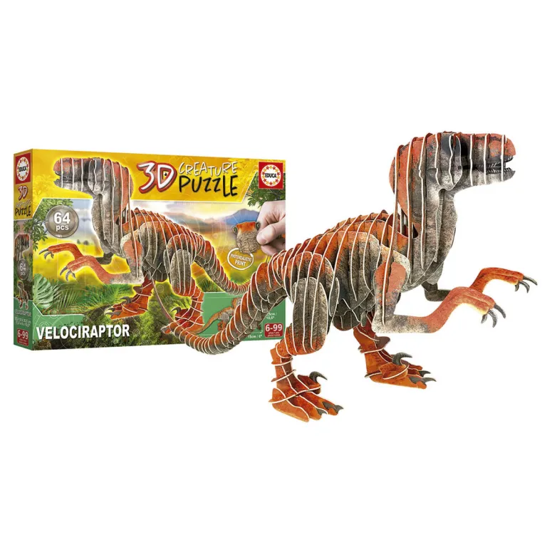 Educa Puzzle Velociraptor 3D